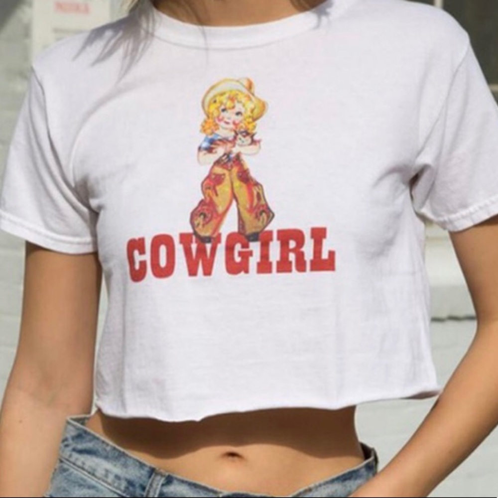 Brandy Melville cowgirl crop top